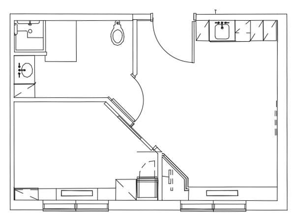 Hospice Suite Floor Plan at Dunklau Gardens in Fremont, NE