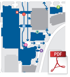 Thumbnail image of the Methodist Hospital campus map in Omaha, Nebraska.