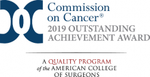 Commission on Cancer Outstanding Achievement Award 2019 logo