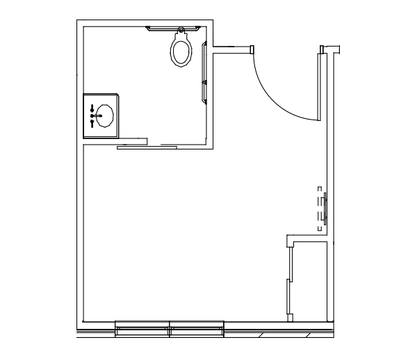 Single Occupancy Floor Plan at Dunklau Gardens in Fremont, NE