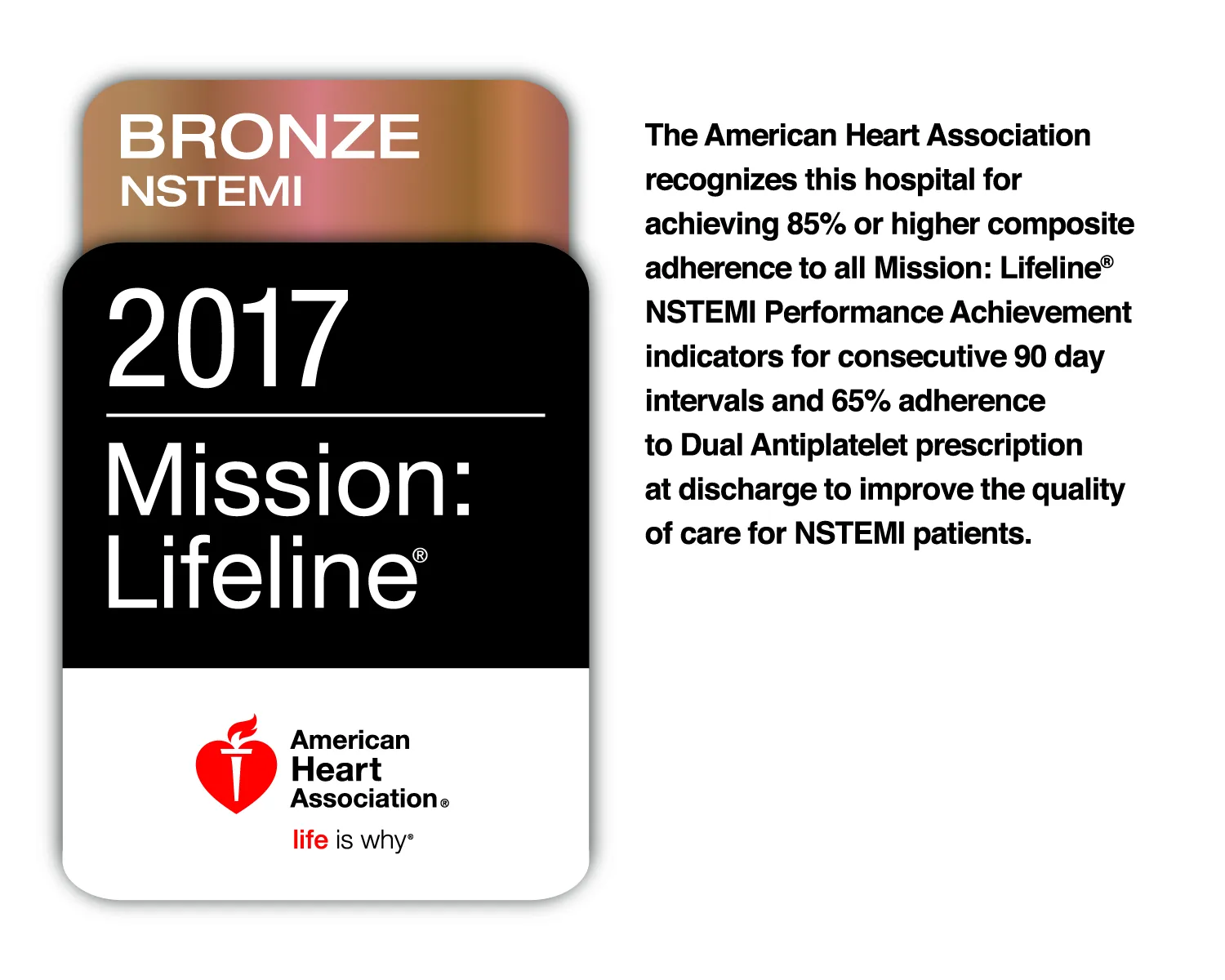 American Heart Association Bronze Award logo