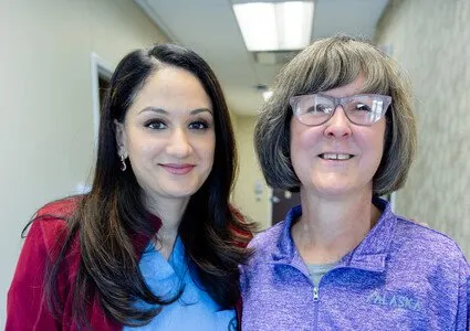 Dr. Nadkarni and Pat Spore