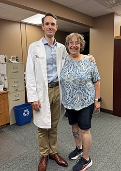 Chris Wright and Dr. Cunningham