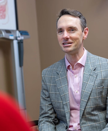 Dr. Cunningham in clinic