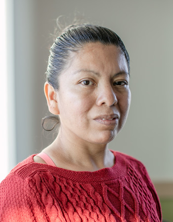 Inocenta Barrera, a patient on the Methodist Mobile 3D Mammography coach