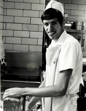 Merl Drey in the Children's Hospital kitchen in 1979.