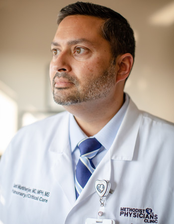 Methodist Physicians Clinic pulmonologist Sumit Mukherjee, MD