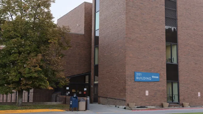 Photo of the 201 Building, located on the Methodist Jennie Edmundson Hospital campus in Council Bluffs, IA.