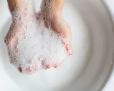 Soapy hands