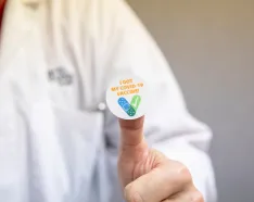 COVID-19 vaccine sticker