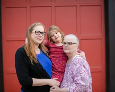 Photo of Amanda Nelson with her daughter Sawyer and Mother Terry