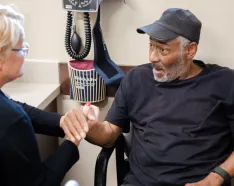 Photo of patient at the Methodist Community Health Clinic