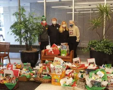 Teresa Grant and her family at Methodist Hospital