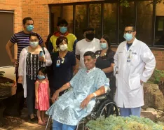 Iowa Man Leaves Methodist Jennie Edmundson Hospital After Long Struggle With COVID-19