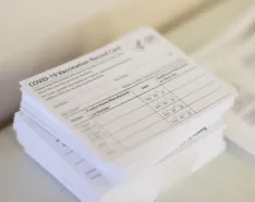 COVID-19 vaccination record cards