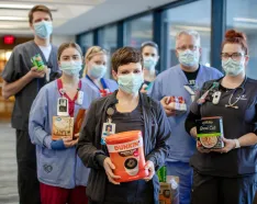 Amanda Harvey, BSN, RN, and her colleagues rally around tomorrow’s caregivers by supporting the NMC food pantry.