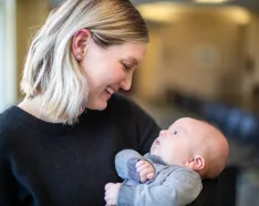Nicole Comstock and Baby Casey