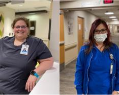 Methodist Fremont Health nurses Sybil Porter, RN, and Erin Kreikemeier, RN