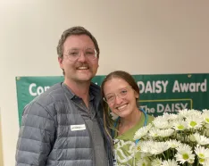 Kaylie Schmid, BSN, RN, and her husband, Ryan