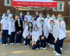 Volunteers at Open Door Mission