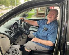 Paul Eubanks of Omaha has benefited from services offered at the Methodist Hospital Driver Rehabilitation Program.