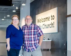 Larry Baideme and his wife, Mickie