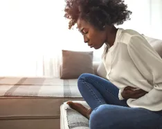 Woman with pelvic pain