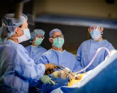 Dr. Brad Winterstein performs a laparoscopic sleeve gastrectomy procedure at Methodist Hospital