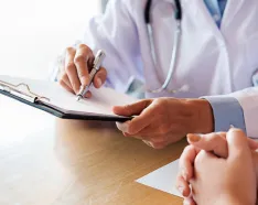 Doctor with clipboard