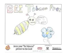 Maci Zweiner's winning artwork for the "No Tobacco Challenge"