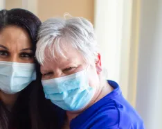 Dr. Nadkarni and Sandy Krupka