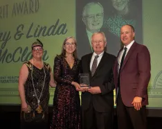Terry and Linda McClain, the 2023 recipients of the Spirit of the Fremont Health Foundation Award