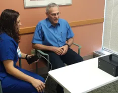 Kelina Moore with a Driver Rehabilitation patient