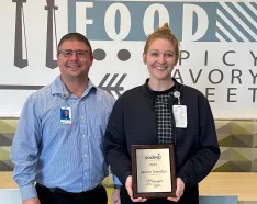 Lauren Doeschot Manager of the Year award