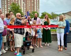 Shawn's Garden Ribbon Cutting