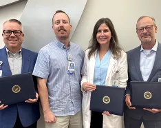 Dr. James Tiehen Patriot Award presentation