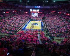 Image for post: Sea of Pink Planned at Creighton vs. Cancer Pink Out Game