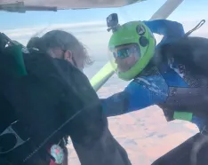 Image for post: A Jolly Good Surprise for a Skydiving Nurse Who Helped Her Patient 'Feel Alive'