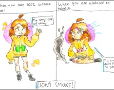 Image for post: 'No Tobacco Challenge' Artwork Exemplifies Students' Commitment to Health