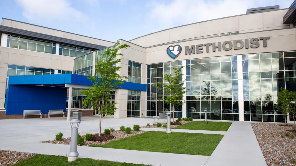 Exterior of Nebraska Methodist Health System Corporate Offices in Omaha, Nebraska