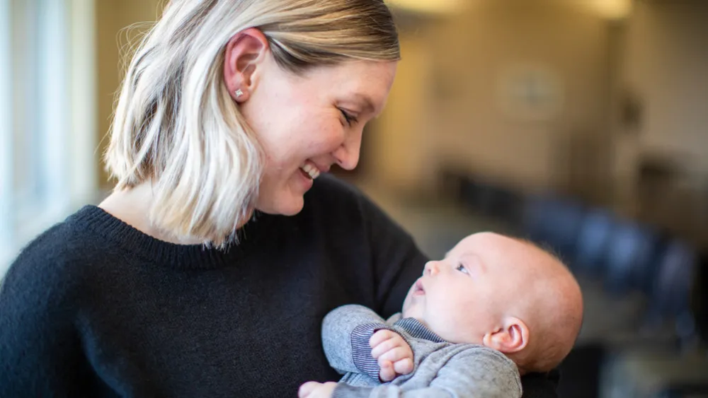 Nicole Comstock and Baby Casey