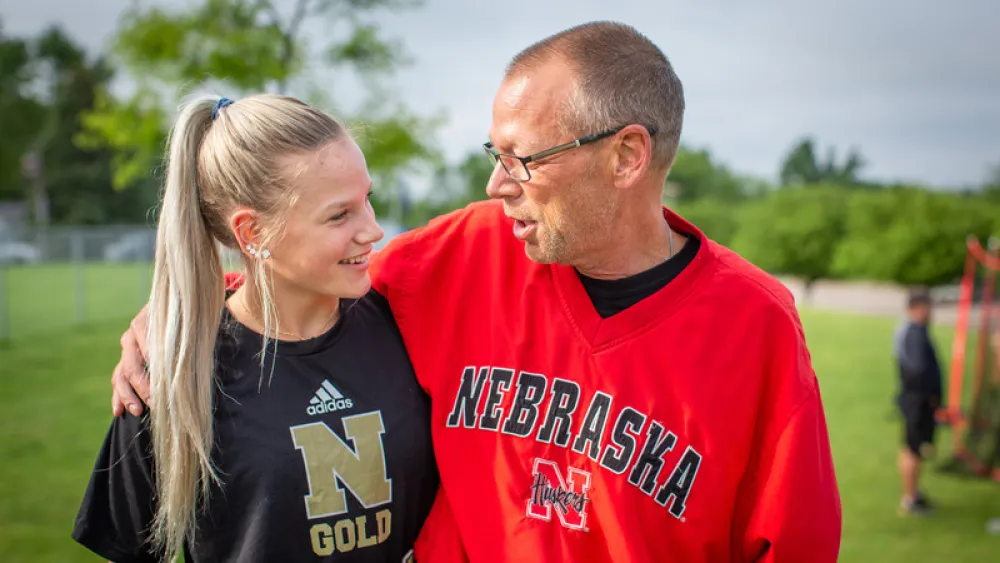Mark Schmidt and daughter Sam
