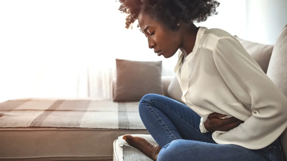 Woman with pelvic pain