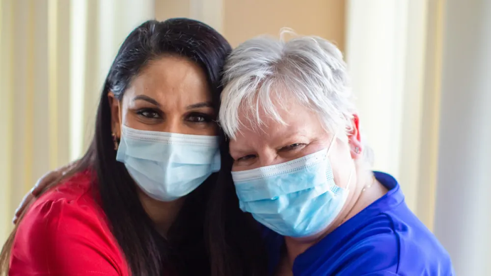 Dr. Nadkarni and Sandy Krupka