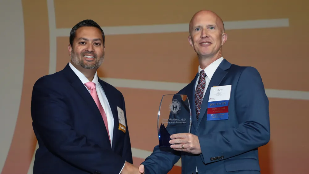 Dr. Mukherjee and David Burd