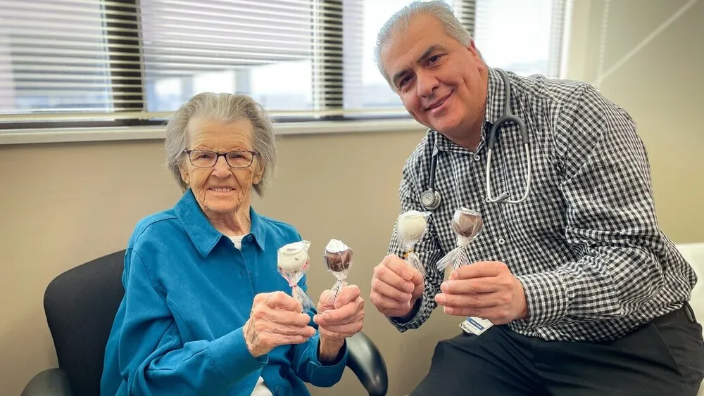 Bessie Langer and Dr. Joseph Ayoub