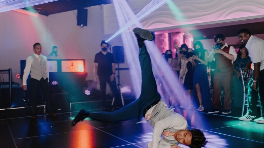 Max Chiu, MD, break dancing
