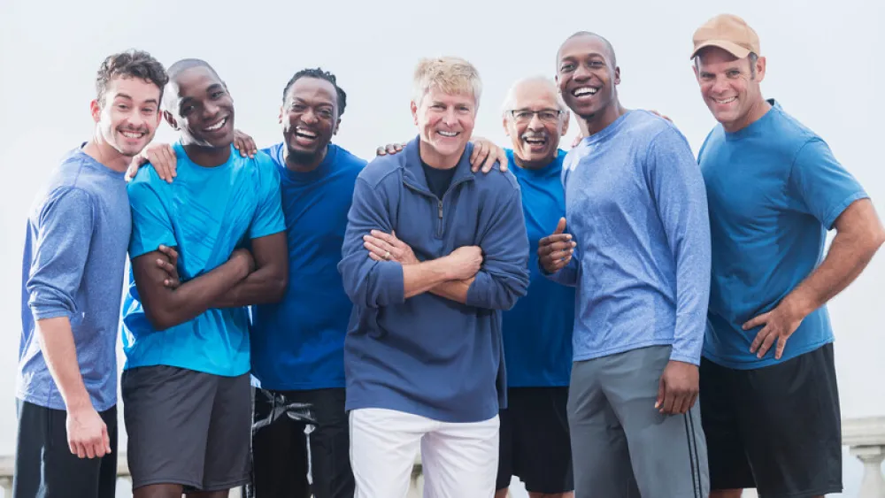 Group of diverse men