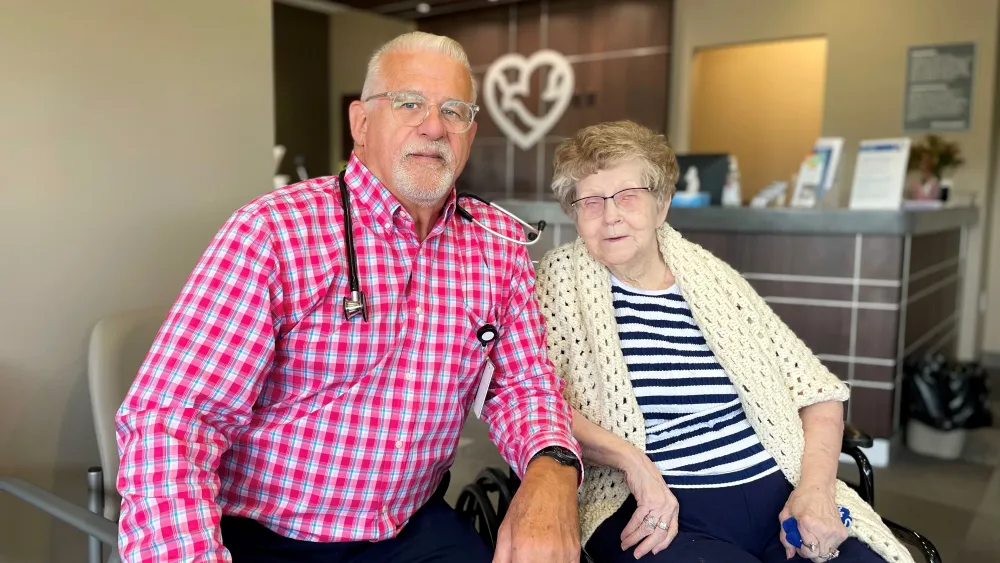 Dr. Lohrberg and Norma Jean Krahmer