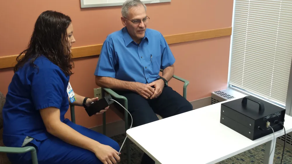 Kelina Moore with a Driver Rehabilitation patient